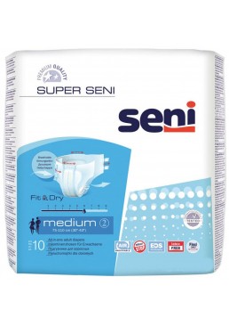 Подгузники для взрослых Seni Super Medium M (75-110 см), 10 шт 