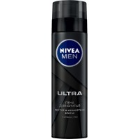 Пена для бритья Nivea Men Ultra с активным углем, 200 мл