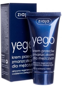 Крем проти зморшок для чоловіків Ziaja Anti-wrinkle cream For Men, 50 мл
