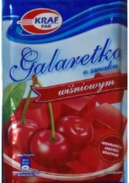 Желе Galaretka Kraf Pak со вкусом вишни, 70 г