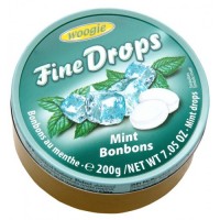 Леденцы FINE DROPS Mint Bonbons Мята, 200 г