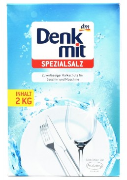 Соль для посудомоечных машин Denkmit Spezialsalz, 2 кг