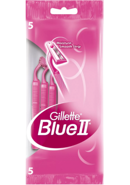 Одноразові станки для гоління жіночі Gillette Blue 2, 5 шт