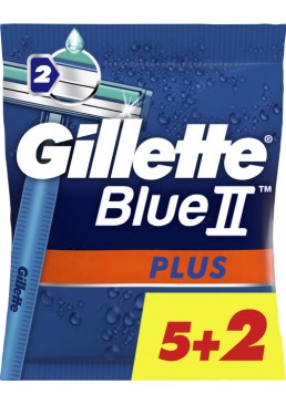 Одноразові станки для гоління чоловічі Gillette Blue 2 Plus, 7 шт