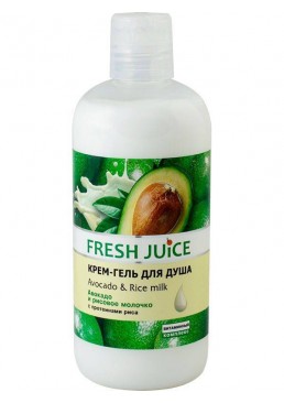 Крем-гель для душу Fresh Juice Avocado & Rice Milk 500 мл
