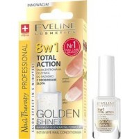 Средство для регенерации ногтей 8в1 Eveline Cosmetics Nail Therapy Golden Shine, 12 мл
