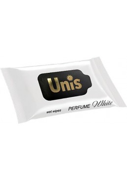 Антибактеріальних вологі серветки Unis Perfume White, 15 шт