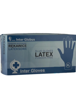 Амбулаторные перчатки Inter Globus латексные, неопудренные (размер XL), 50 шт