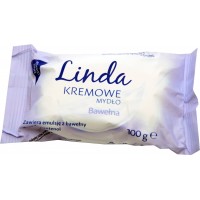 Крем-мыло твердое Linda с экстрактом хлопка, 100 г