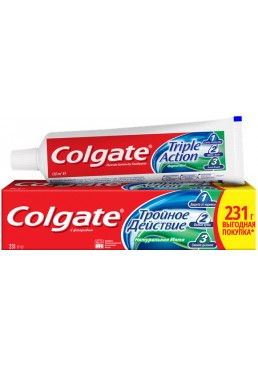 Зубна паста Colgate комплексна Потрійне дію Натуральна м'ята, 150 мл