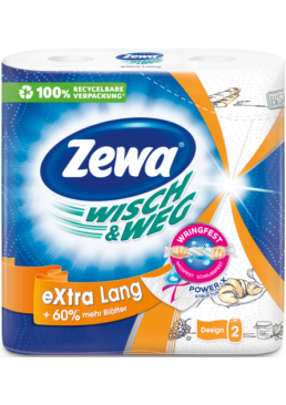Бумажные полотенца Zewa Wisch Weg Design, 2 рулона