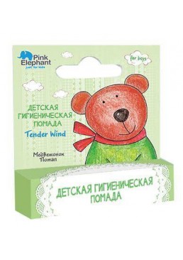 Дитяча гігієнічна помада Pink Elephant Ведмедик Потап, 3.6 г