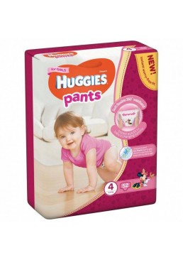 Подгузники-трусики Huggies Pants Girl 4 (9-14 кг) 52 шт
