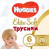 Трусики-підгузки Huggies Elite Soft Pants 6 (16-22 кг) Mega, 28 шт