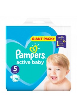 Подгузники Pampers Active Baby 5 Junior (11-16 кг) Mega Pack, 78 шт