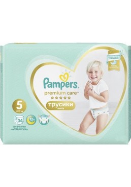 Подгузники трусики Pampers Premium Care Pants Junior 5 (12-17 кг), 34 шт 