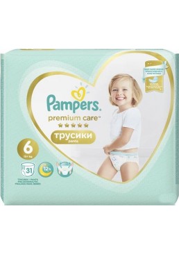 Подгузники трусики Pampers Premium Care Pants Extra Large 6 (15+ кг), 31 шт 