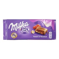 Шоколад Milka Raisin Nut молочный изюм+орех 100г 