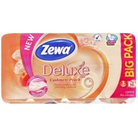 Туалетная бумага Zewa Deluxe аромат персик трехслойная, 16 рулонов