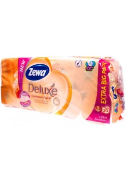 Туалетная бумага Zewa Deluxe аромат персик трехслойная, 20 рулонов