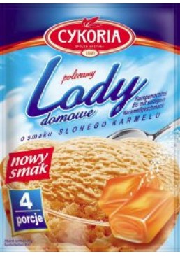 Мороженое для домашнего приготовления Cykoria Lody со вкусом солёной карамели, 60 г