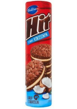 Печенье с белым шоколадом и кокосом Hit, 220 г