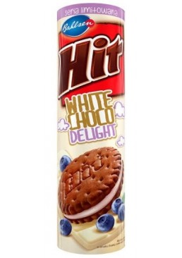 Печенье с белым шоколадом и черникой Hit Whire Choco Delight, 220 г  