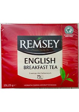 Чай чорний Remsey English Breakfast Tea, 75 пакетиків