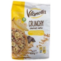 Кранчи овсяные Vitanella Crunchy шоколадно-банановые, 350 г
