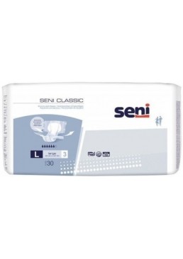 Подгузники для взрослых Seni Classic Large L (100-150 см), 30 шт