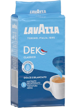 Кофе LAVAZZA Dek Classico без кофеина молотый, 250 г