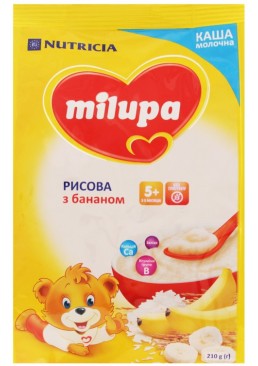 Молочна каша Milupa Рисова з бананом, 210 г
