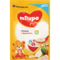 Молочная каша Milupa Манная с фруктами, 210 г