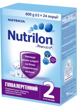 Сухая смесь Nutrilon Гипоаллергенный 2 (6 - 12 месяцев), 600 г