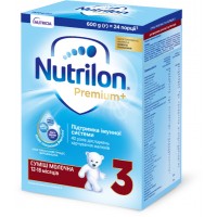 Молочна суха суміш Nutrilon Premium + 3 (12 - 18 місяців), 600 г