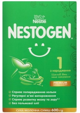 Cухая смесь молочная Nestogen 1 с лактобактериями L. Reuteri для детей с рождения, 600 г