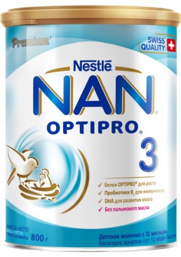 Молочная смесь Nestle NAN 3 с 12 месяцев, 800 г