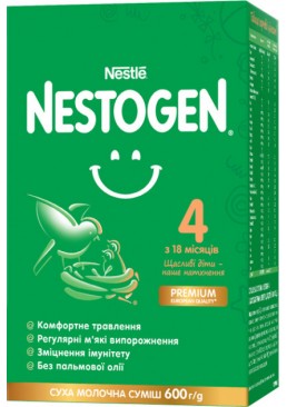 Смесь сухая молочная Nestogen 4 с лактобактериями L. Reuteri для детей с 18 месяцев, 600 г