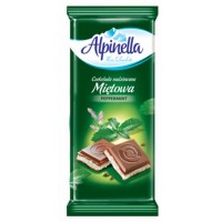 Шоколад Alpinella молочный с мятой 100 г