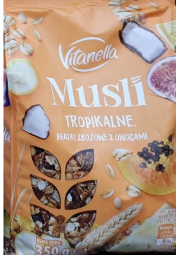 Мюсли Vitanella Musli Tropikalne с тропическими фруктами, 350 г