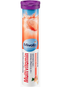 Шипучие таблетки-витамины Mivolis Multivitamin Мультивитамины, 20 шт