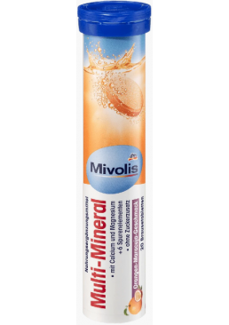 Шипучі таблетки-вітаміни Mivolis Multi-Mineral, 20 шт