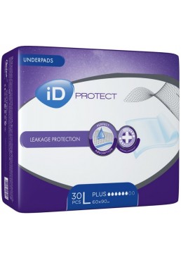 Одноразовые пеленки iD Expert Protect Plus L 60x90 см, 30 шт
