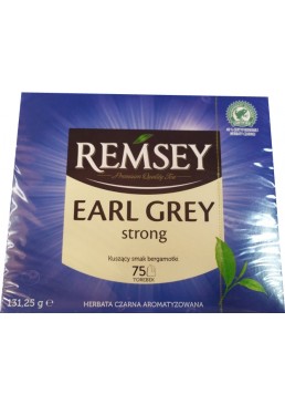 Чай черный REMSEY  Earl Grey strong, 75 пак