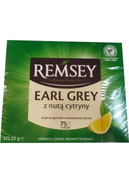 Чай черный REMSEY Earl Grey Cytryny, 75 пак
