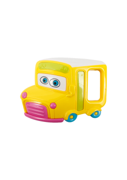 Игрушка брязкальце Курносики машинка автобус, 1 шт